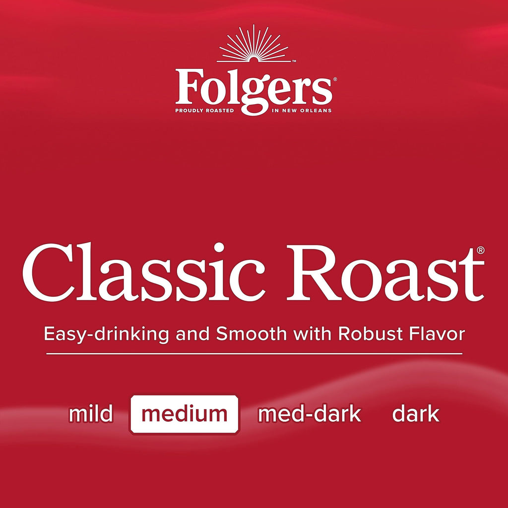 Folgers Classic Medium Roast Ground Coffee, 10.3 Oz 175th Anniversary Limited Edition Metal Can