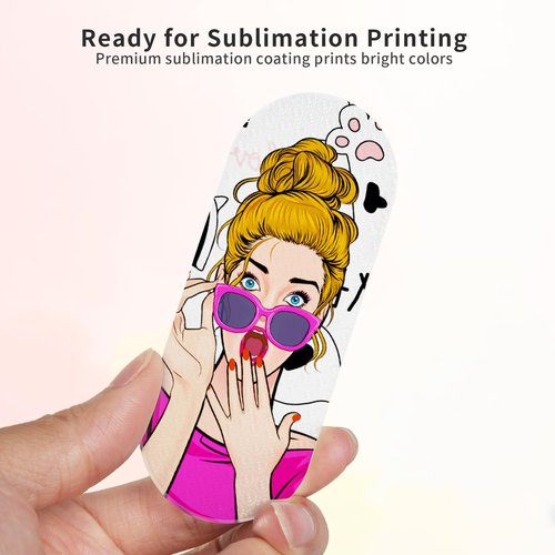 PYD Life 9 Pack Sublimation Glass Foot File Blanks,Reusable Foot Scrubber Dead Skin Remover,Nano Crystal Foot Scrubber Dead Skin Remover with Protective Case,Perfect Gifts for Beauty Enthusiasts