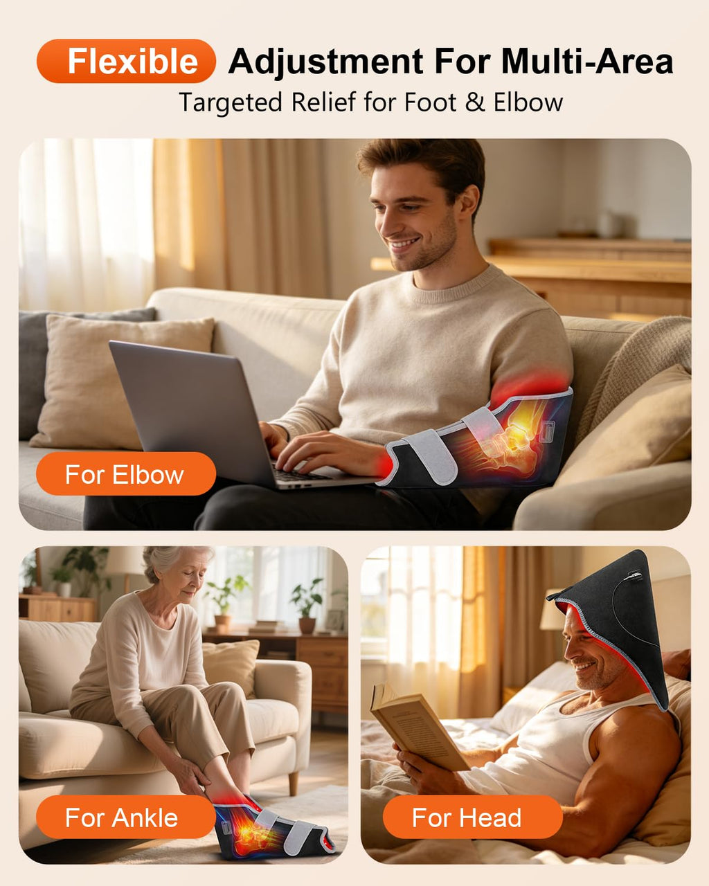 Red Light Therapy for Feet, 99 LED Red & Infrared Light Therapy Shoe Wrap with 660nm & 850nm for Foot Feet Ankle, Up to Foot Size 12