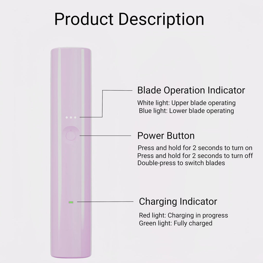 Zyrellix Bikini Trimmer for Women Electric Razors for Women Electric Shaver Female 2-in-1 Bikini Razor for Pubic Hair, Private Area, Legs, Face, Body Hair, Waterproof, Dual Head, Rechargeable (Pink)