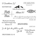 One Grace Christian Temporary Tattoos - Inspirational Scriptures Selections - Christian Motivational Bible Verse Words and Cross Tattoos (Walk by Faith)