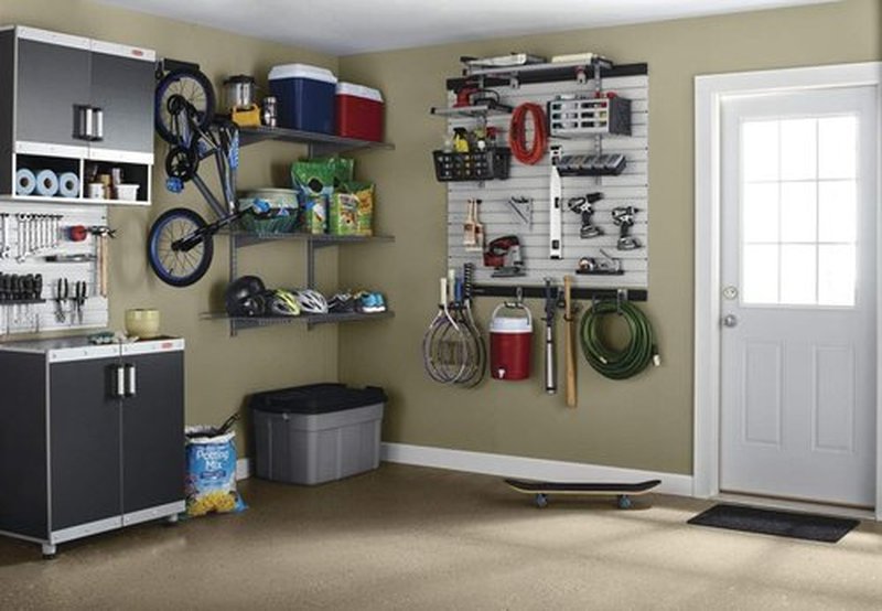 Rubbermaid FastTrack Rail Access Bin - Versatile Garage Organizer for Sports & Gardening Supplies