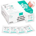 GELLEN Nail Cleanser Pads - 200 Pack Alcohol Prep Wipes for Tacky Residue Removal | Lint-Free & Travel-Friendly