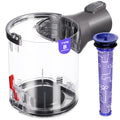 V6 Canister Compatible with Dyson V6 DC58 DC59 DC62 DC74 Vacuum Cleaner Dust Bin, V6 Dust Bin Replacement, V6 Canister Replacement Part No.965660-01 Type B Interface