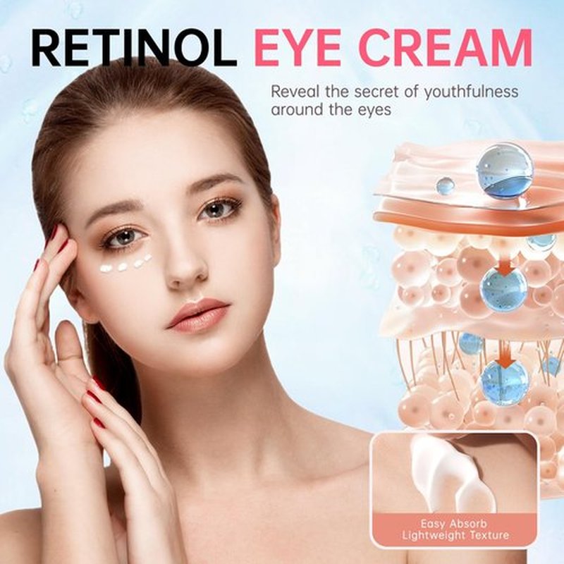 Instant Reduction of Eye Bags-Retinol Eye Cream Dark circles,Relieves Dark Circles And Puffiness, Youth Eye Cream: Smooth Wrinkles,Hydrating, Tightens The Delicate Skin Under The Eyes 0.7 OZ -PPP