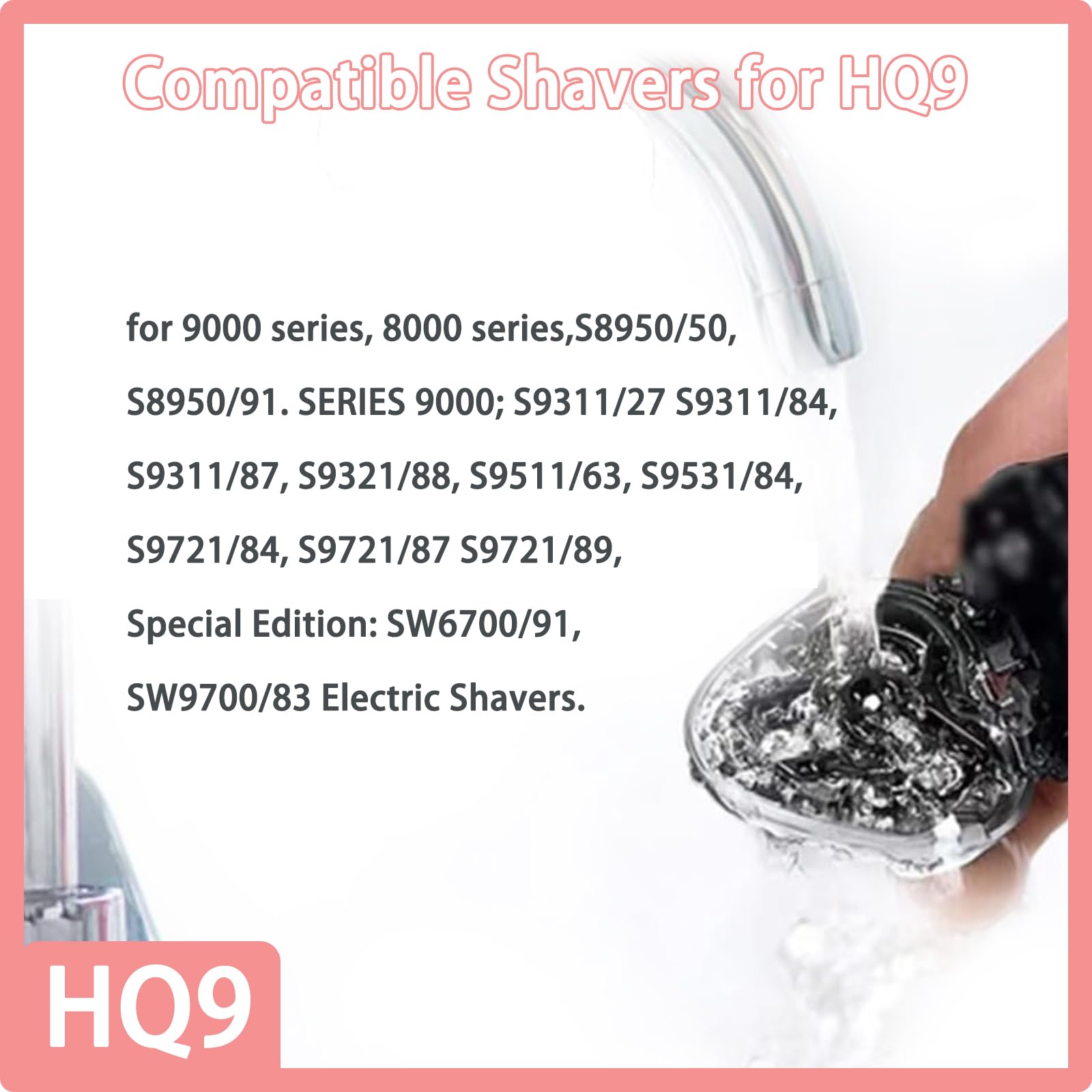 New Upgraded HQ9 Replacement Blades Compatible With Philips Norelco Hq9 Replacement Heads,for Speed XL 8140XL 8150XL 8160XL 8170XL Series,8200 Series,9100 Series,and PT/AT900 Electric Shavers Models