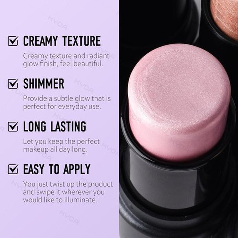 Ownest Highlighter Stick - Shimmer Glow Cream for Face & Body | Buildable, Hydrating Radiance Balm