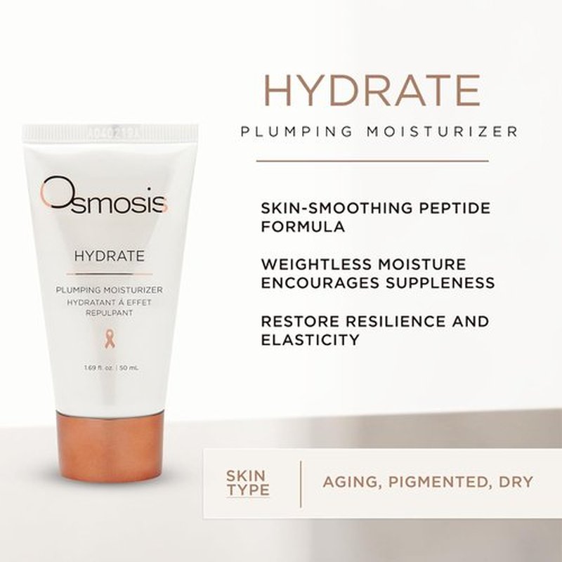 OSMOSIS Hydrate Plumping Moisturizer - Deep Hydration for Dehydrated Skin | 1.69 Fl Oz