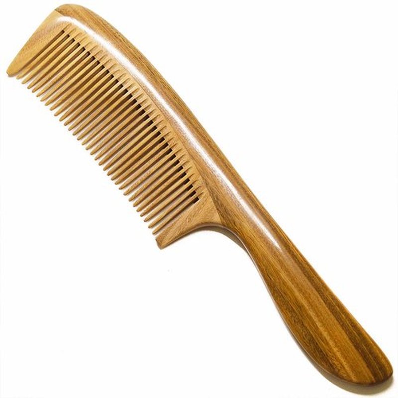 Moreinday Fine Tooth Comb, Wooden Beard Comb, Comb for Men - Green Sandalwood