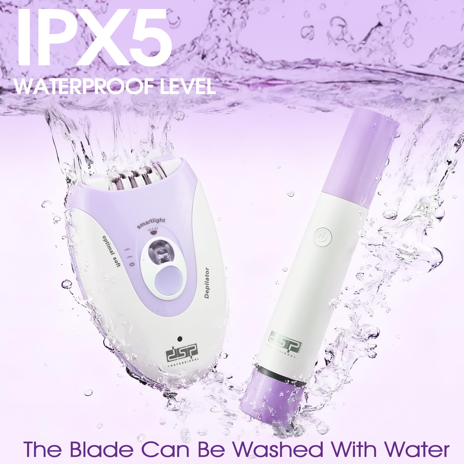 DSP 2-in-1 Ladies Shaver & Facial Hair Remover Cordless Rechargeable Kit