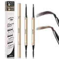 Docolor Makeup Micro Brow Pencil, Definer Eyebrow Pencils for Women Dual-Sided Ultra-Fine Microblading Eyebrow Pencil (Soft Brown and Black,2 Count)