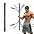 Elastic Fitness bar, Weight bar, Core Strength Training, Arm Twister, Home Gym Workout, Suitable for Men, Women Body Shaping and Fat Burning Training (Black)