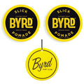 BYRD Hairdo Products Slick Pomade for Men 2-Pack - Flexible Hold, Medium Sheen, Add Slick Style to All Hair Types, Plus Salty Coconut Car Air Freshener with Sweet Coastal Scent, 3.35 oz Each