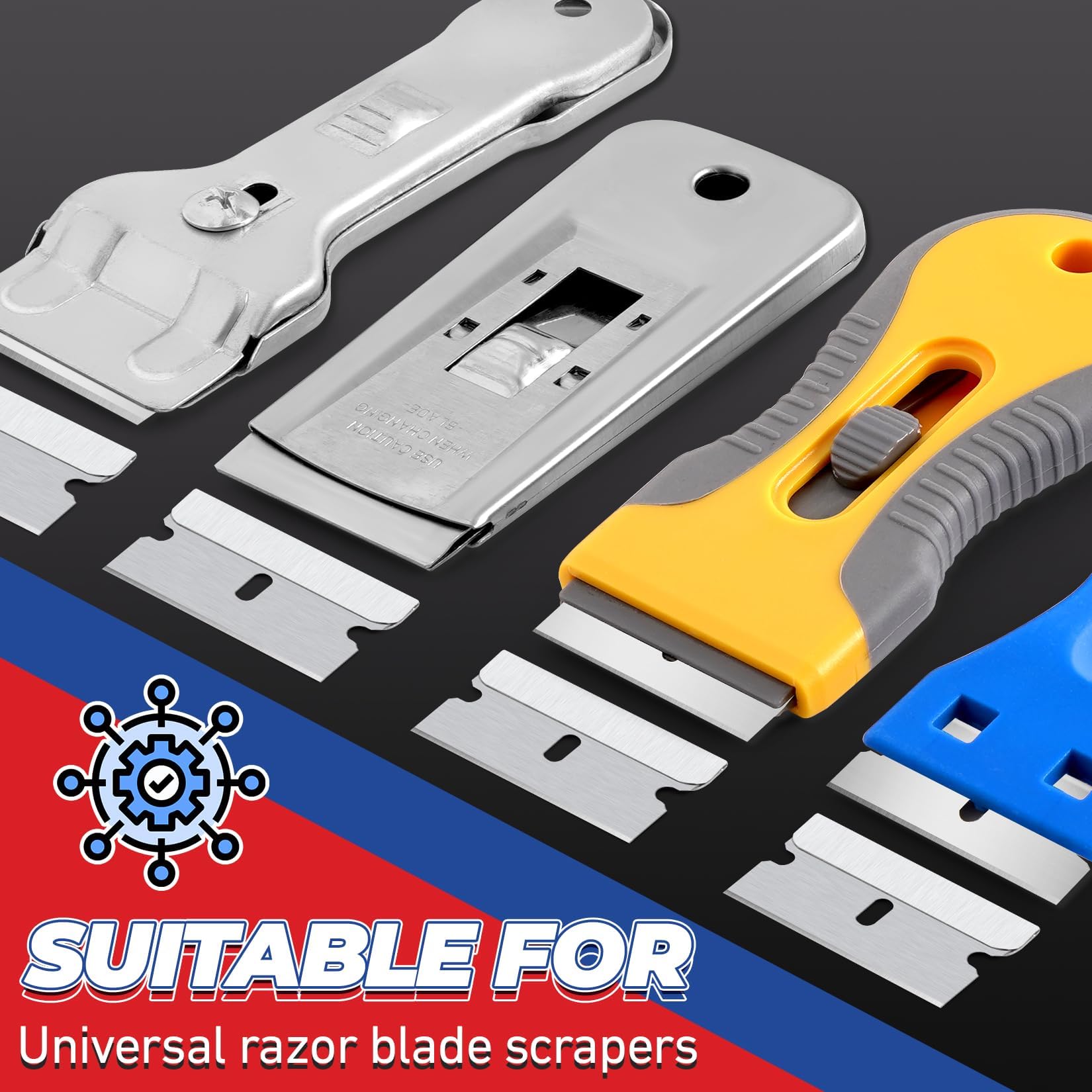 DIYSELF 1000-Piece High Carbon Steel Single Edge Razor Blades