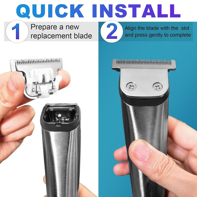 Wahl T-Blade Replacement Blades - Detachable Design for Wahl Trimmers | 2-Pack
