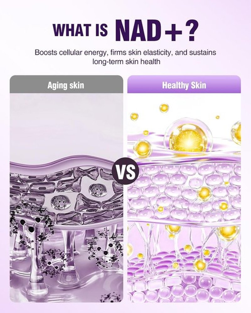Regine Switzerland NAD+ Retinol Collagen Face Serum - Anti-Aging Peptide Formula for Tightening Skin & Reducing Wrinkles