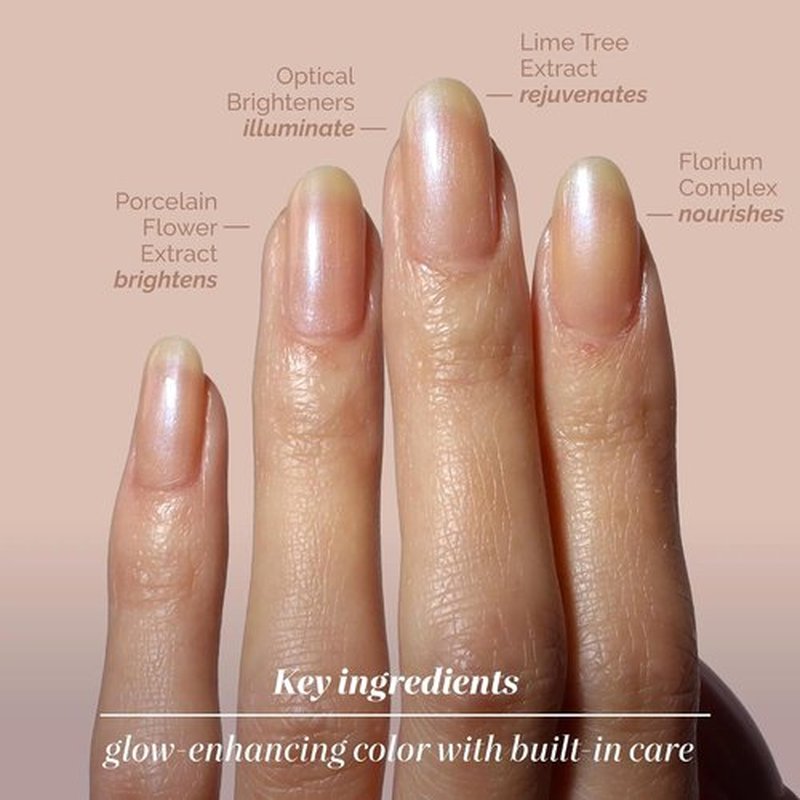 LONDONTOWN Illuminating Nail Concealer - Sheer Brightening Polish & Strengthener for Discolored Nails | 0.4 Fl Oz