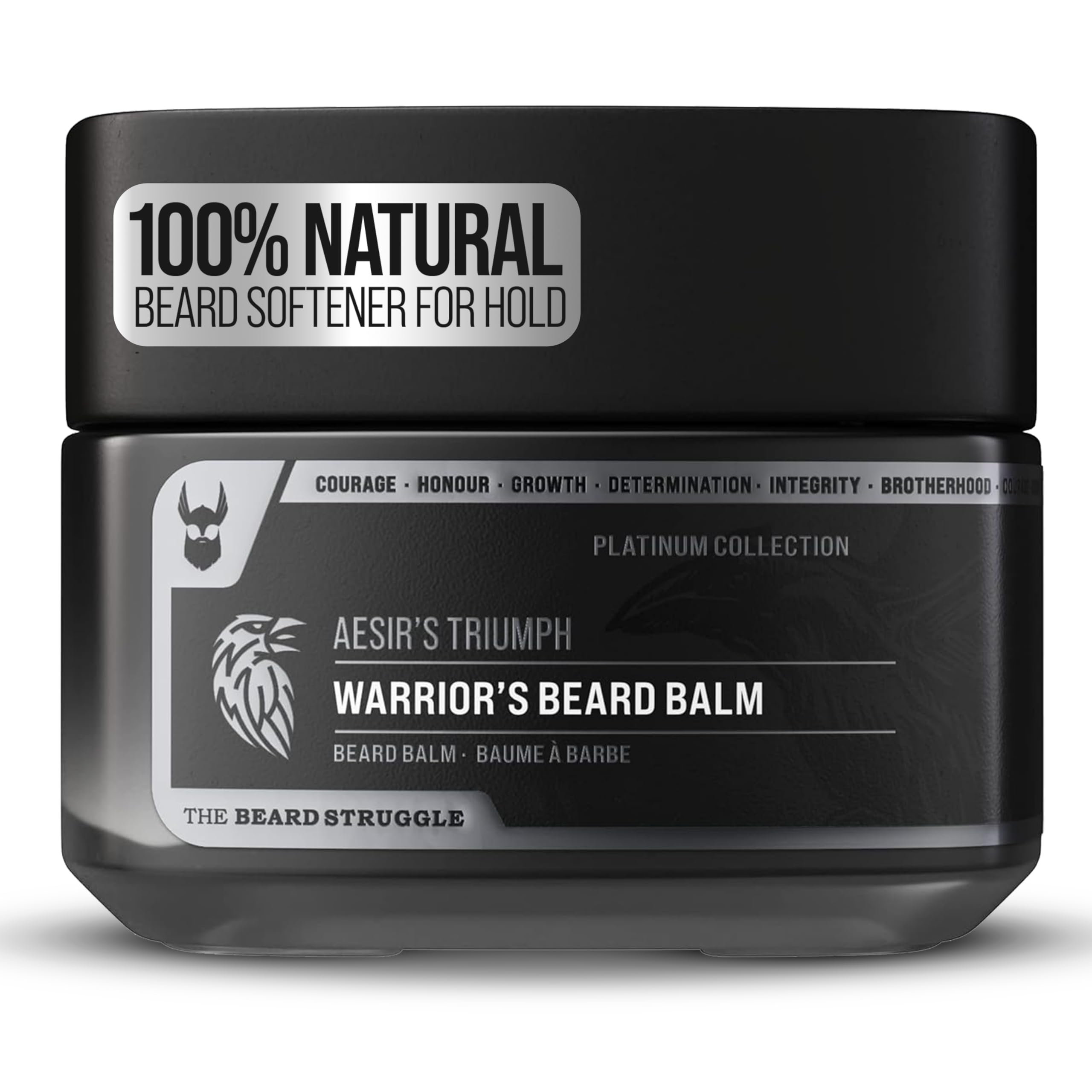The Beard Struggle - Warrior's Beard Balm - 50g / 1.76 US. oz. Warrior-Glass Jar
