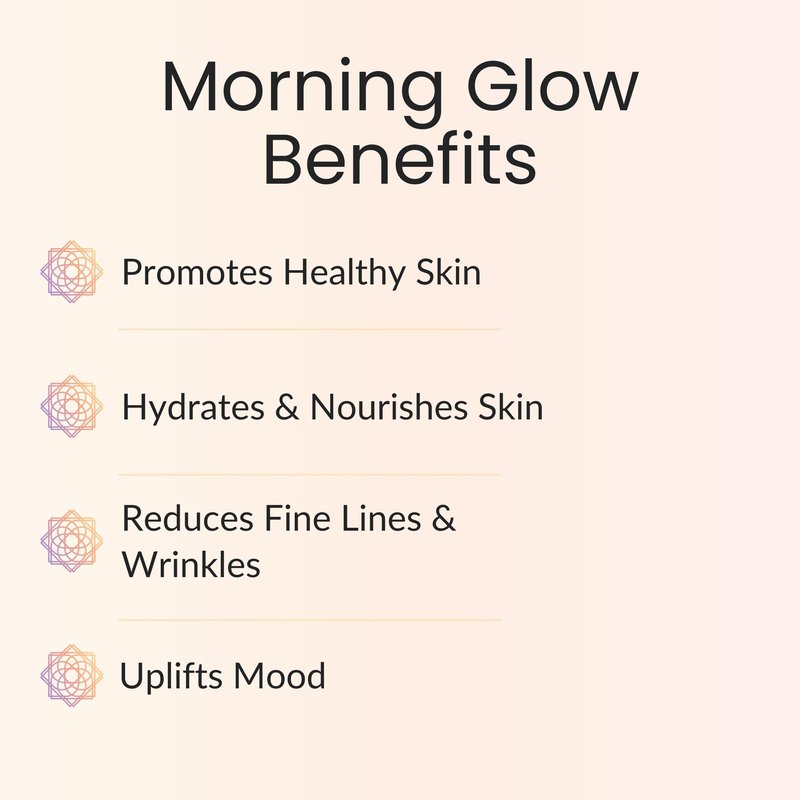 Vitality Extracts Morning Glow - Daily Moisturizing Serum, Avocado Oil, Tone, Rosehip, Vegan, Supple Skin, Radiant, All Skin Types, Hydrates & Nourishes