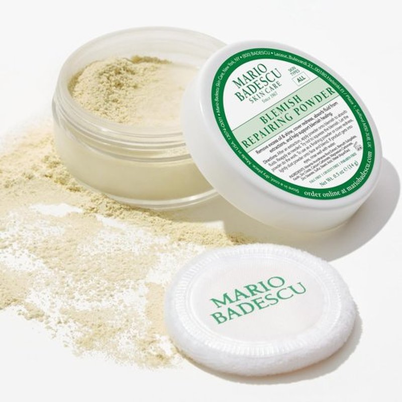 Mario Badescu Drying Lotion & Blemish Repairing Powder Bundle - Fast-Acting Spot Treatment & Oil-Control Powder with Salicylic Acid, Sulfur, Zinc Oxide for Redness Reduction & Blemish Concealment