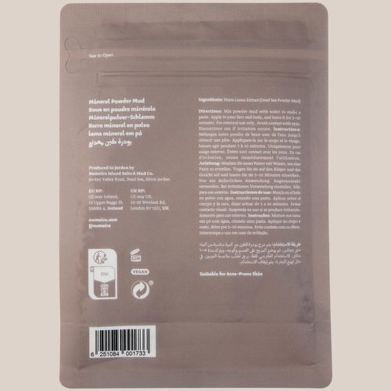 Numeira Dead Sea Mud Powder 100% Pure Cosmetic Clay Powder Rich in Minerals - Gentle Face Exfoliator Powder for Deep Cleansing, Body Scrub, or Clay Mud Mask - Pore Cleansing & Skin Detox - 1kg