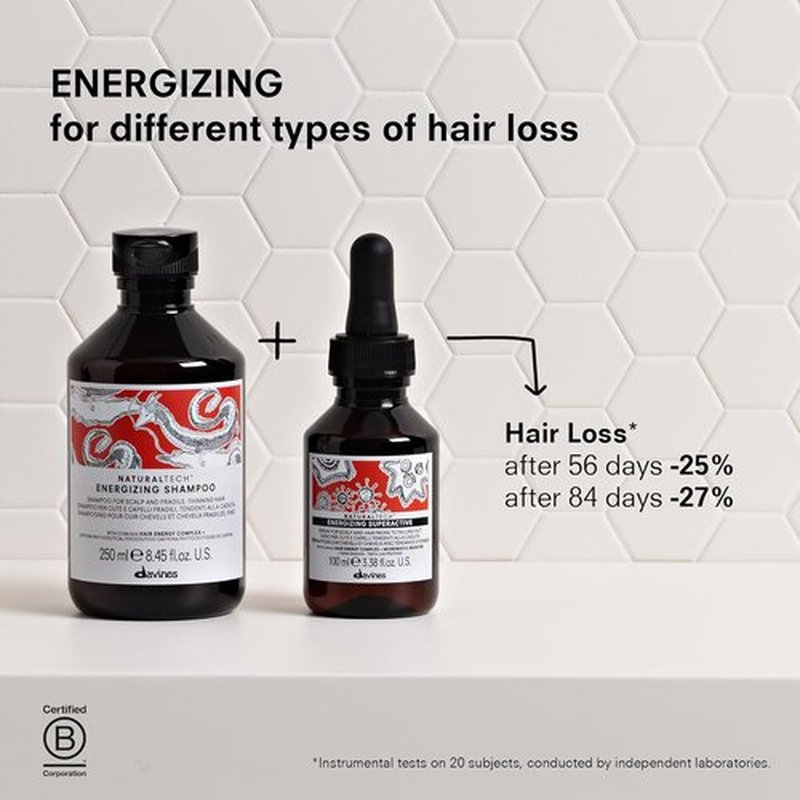 Davines Energizing Superactive Thickening Serum - Stimulates & Fortifies Thinning Hair | Travel Size 3.38 Fl Oz