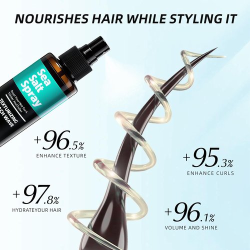 Berlaney Sea Salt Spray for Men and Women - Texture and Volume Spray for Hair Thickening, with Natural Plant-based Ingredients, Alcohol Free, Coconut Scent, Hydrating with Matte Finish, 5 fl oz