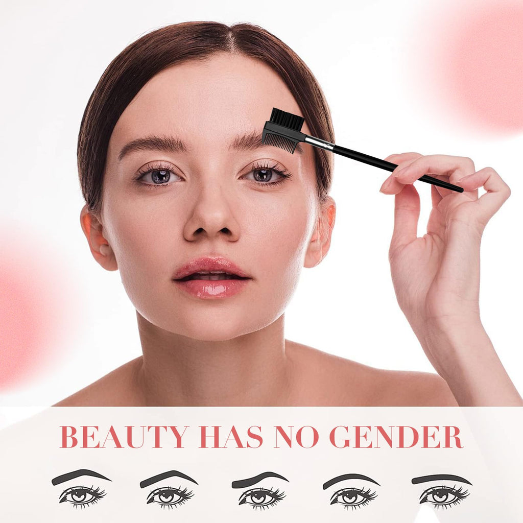 Eyebrow Kit for Women, 8-Piece Eyebrow Grooming Kit with Precision Tweezers, Eyebrow Scissors & Razor, Travel Case for Brow Shaping and Facial Hair Touch-Ups ﻿
