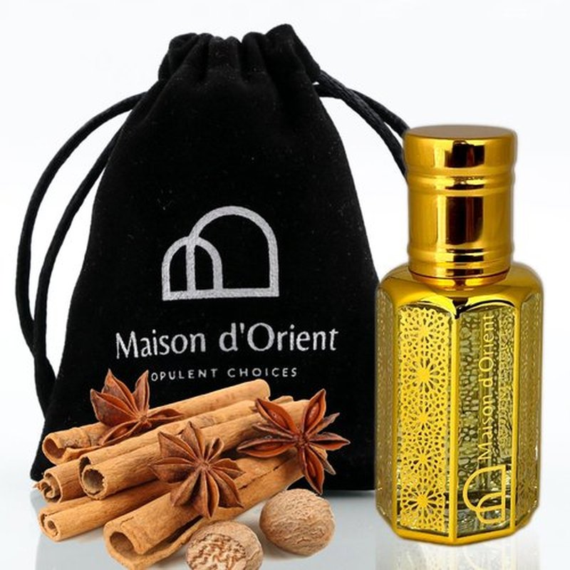 Spice and Bloom Perfume Oil - Long-Lasting Alcohol-Free Blend of Oriental Cinnamon, Jasmine & Oud | 12 mL