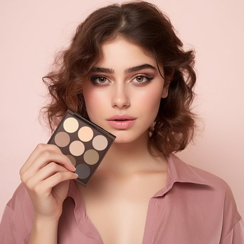 MYSTER ROSEY Neutral Eyeshadow Palette, Nude Eyeshadow Palette, Matte Eye Shadow Makeup Palette with Mirror, Long-Lasting Wear, Vegan, Cruelty-Free - 0.5oz