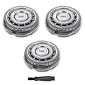SH60 Replacement Blades Compatible with Philips Norelco Series 6000, SH60 Replacement Shaver Heads Compatible with Philips Razors S6880/81 S6850/85 S6810/82 Etc Modesl (3 pack)