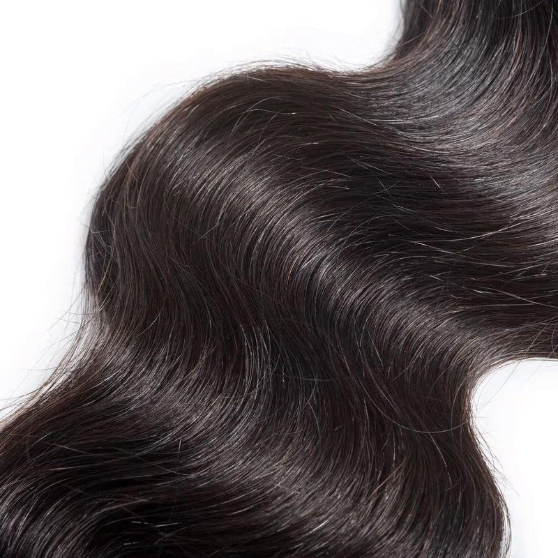 ZCMYVINND 30 32 34 Inch Natural Black Human Hair Body Wave Bundles 3 Bundles Silky and Soft Double Weft Unprocessed Brazilian Virgin Remy Hair Bundle Color #1B Bundle Body Wave Natural Black