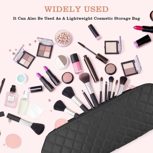 Suafrnut Large Hot Hair Tools Organizer Bag Portable Travel Heat Resistant Storage Case Pouch for Curling Irons, Flat Irons, Hair Straighteners and Styling Tools(17.7" x 3.9")