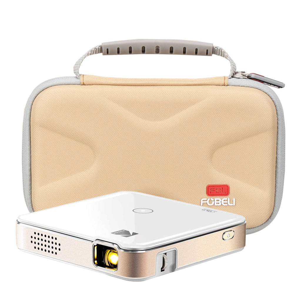 FBLFOBELI EVA Hard Storage Carrying Case for KODAK Luma 150 Ultra Mini Pocket Pico Projector (Khaki)