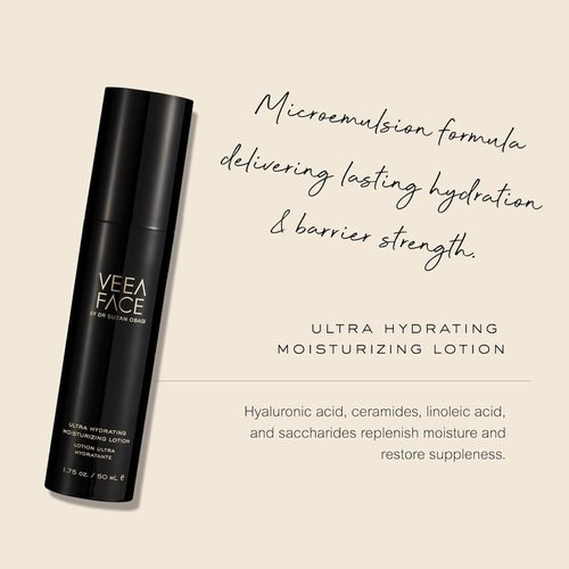 Dr. Suzan Obagi Veea Face - Ultra Hydrating Moisturizing Lotion | Lightweight Formula to Soothe & Restore Skin (1.75 fl oz | 50 ml)