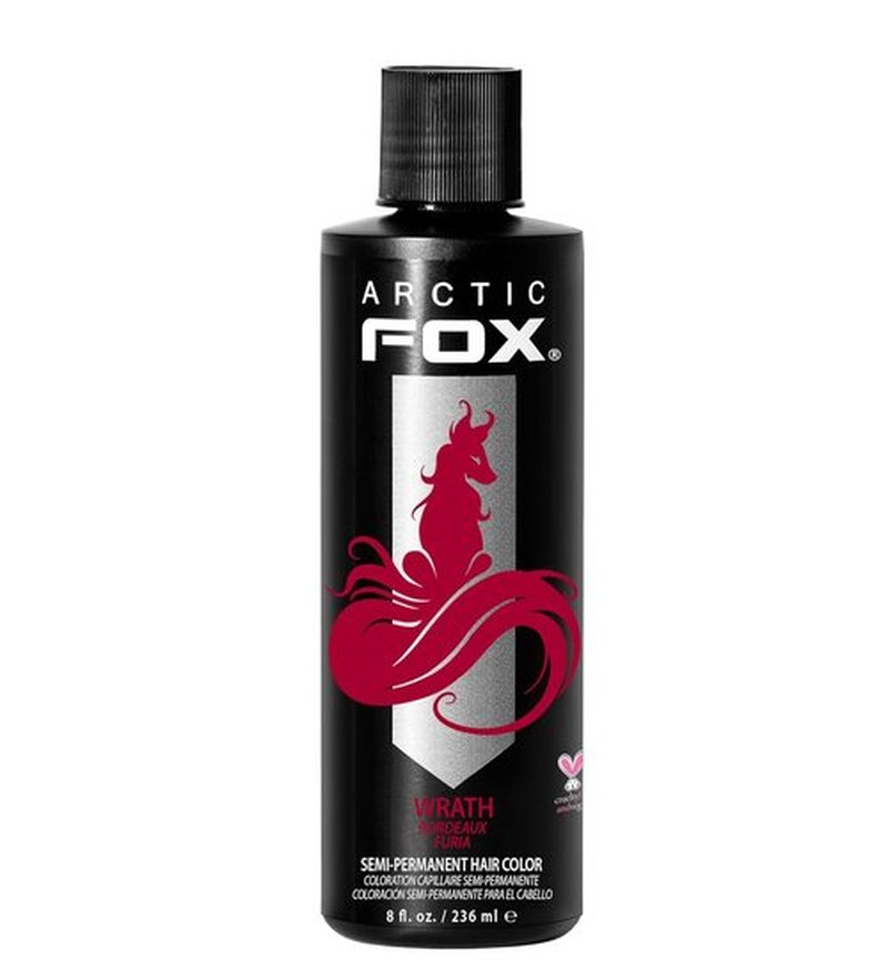 ARCTIC FOX Semi-Permanent Hair Color Dye - Vegan & Cruelty-Free, 8 Fl Oz | WRATH Shade