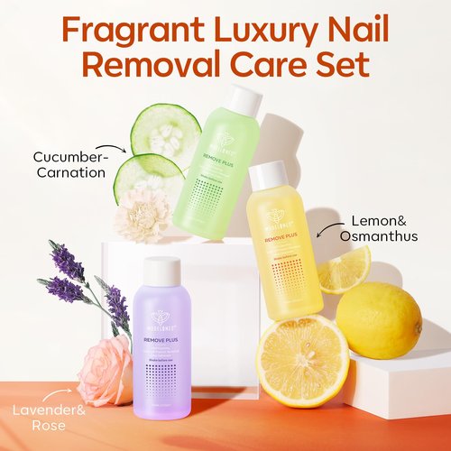 Modelones Nail Polish Remover, Acetone Gel Polish Remover Set with Jojoba Oil Fast Gentle Removal for Nail Glue Acrylic Dip Powder Press On Nails, Travel Home Salon Gift for Women 2 Fl Oz, Pack of 3