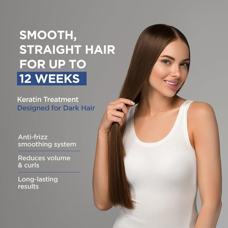 KATIVA Brazilian Keratin Hair Straightening Treatment - 12 Weeks of Smooth, Frizz-Free Hair | Hyaluronic Acid & Argan Oil
