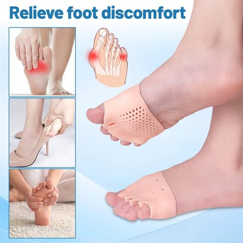Cmbynbkp Women's Bunion Corrector & Toe Separators, 4 Pairs Soft Silicone Spacers for Hallux Valgus, Toe Overlap & Pain Relief, Breathable & Flexible Toe Alignment Pads for Everyday Comfort in Shoes