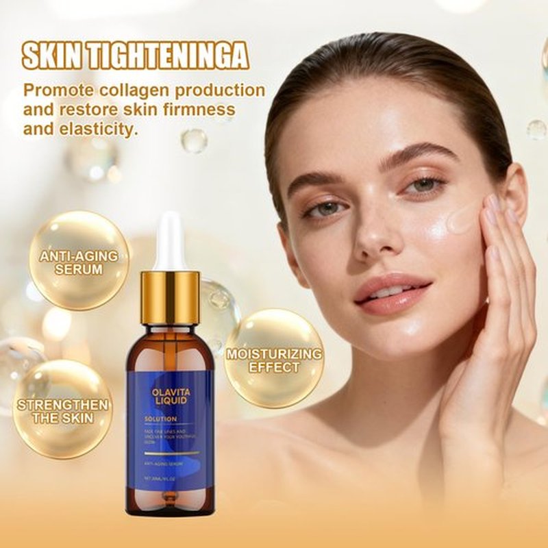Olavita Liquid, Olavita Liquid Solution Anti Aging Serum, Vitamin C & E Serum,Olavita serum for wrinkles, Diminishes Fine Lines & Wrinkles For A Youthful Glow (2pcs)