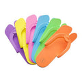 60 Pairs Disposable Anti-Slip Pedicure EVA Slippers Spa Party Pack- Bulk 6 Fun Colors Ideal for At Home Spa Party & Nail Salon