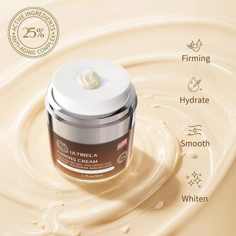 Regine Switzerland Neck Cream - Deep Hydration & Firming with Retinol, Collagen & Honey | 1.7 Fl Oz