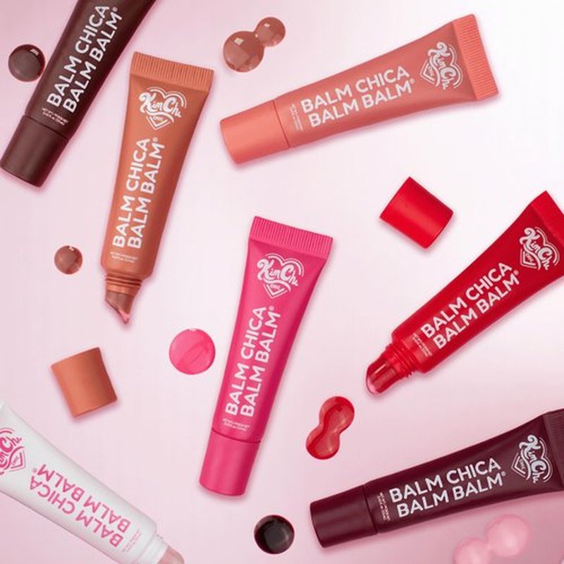 KimChiChic Beauty Balm Chica Balm Balm, Glossy Tinted Flavored Lip Balm, Hydrating Vegan Lip Gloss, Cruelty-Free, Paraben-Free Treatment for Soft, Smooth Lips, 0.8 fl. oz, 04-Pink Watermelon