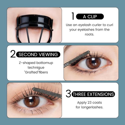 Steel Tube Eyelash Primer - Waterproof Curling Mascara for Long-Lasting, Smudge-Free Wear (1 Pc)