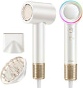 Skiennix High-Speed Hair Dryer - 160,000 RPM Brushless Motor for Ultra-Fast Drying | White with Diffuser