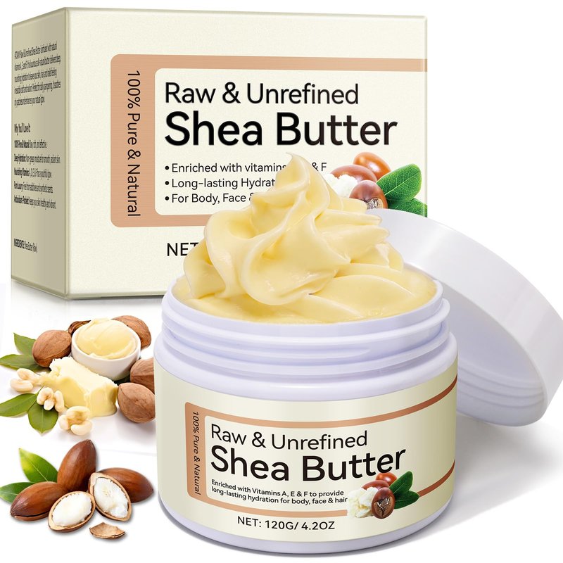 USBSREGARDS Unrefined Shea Butter Raw Organic for Skin and Hair, Pure and Natural Raw Shea Butter Moisturizer for Dry Skin Care 1Pack