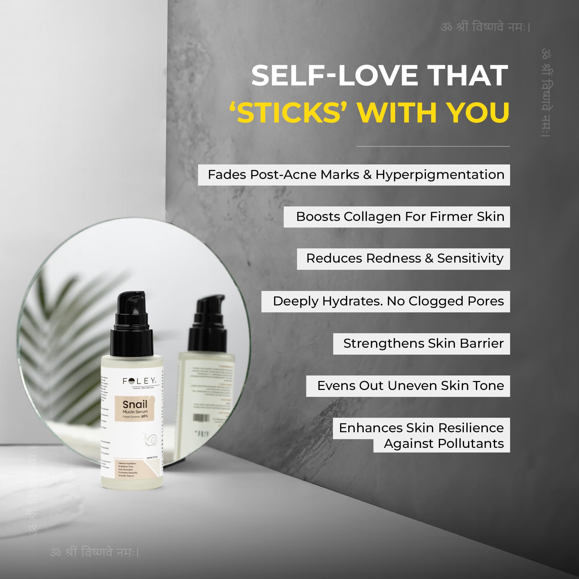 FOLEY Snail Mucin 96% Face Serum 50ml for Dry Skin, Hydrating Korean Serum for Men & Women, Brightens, Firms, Improves Texture, Non-Sticky & Fragrance-Free, Dermatologist-Tested