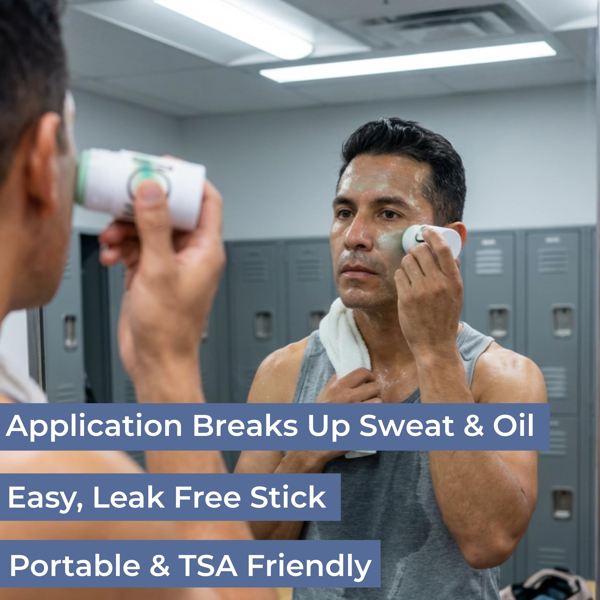 WYOS Face Cleanser Stick for Men – Hydrating Glycerin Formula Deep Cleans Without Drying, Removes Sweat, Oil & Dirt, Gentle on Sensitive Skin, Hands-Free Solid Facial Wash, Leak-Proof & TSA-Friendly