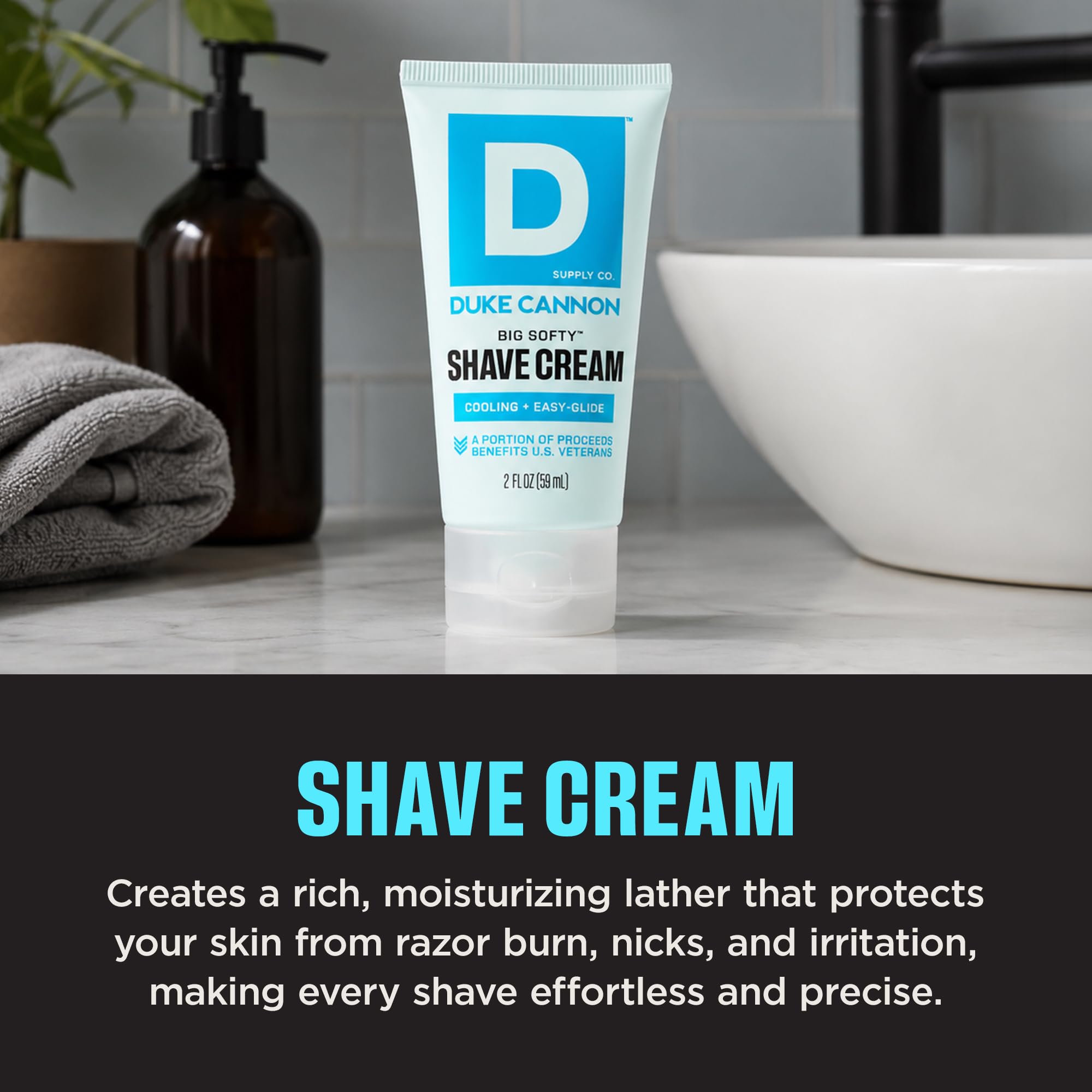 Duke Cannon Big Softy Shave Cream - 2 fl oz - Travel Size