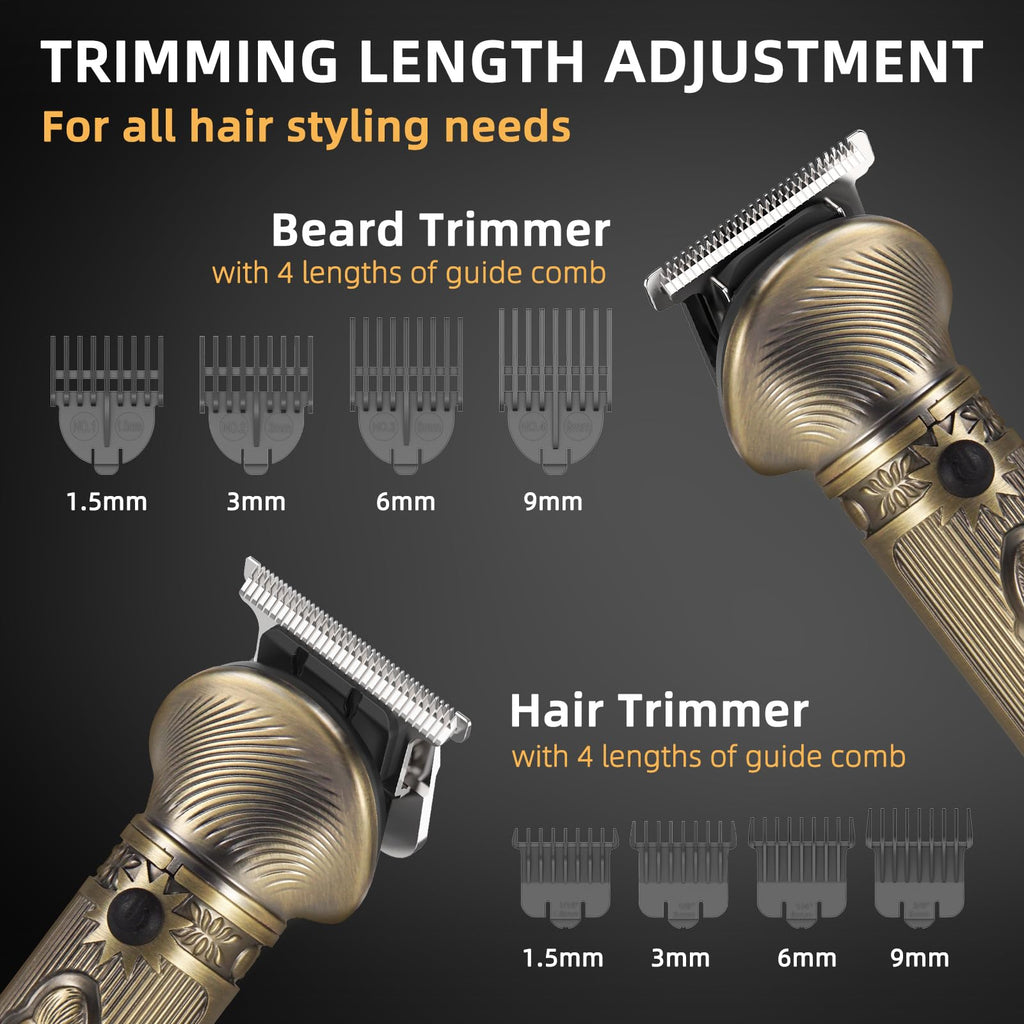 REHOYO Beard Trimmer for Men, Travel Electric Shavers for Men with Case, Cordless Hair Clipper, Mens Grooming Kit for Mustache Body Nose Face - 180 Mins Shaving, Gifts for Him & Father
